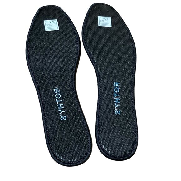 Rothy’s Blue Square Toe Mary Jane Ballet Flats Womens 8 Clean Girl - Picture 8 of 11